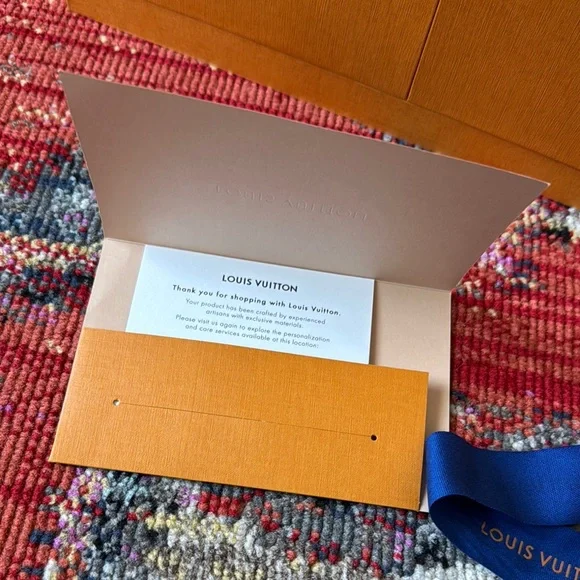 Unique LV Chest Magnetic Box with Blue Ribbon, Shopping Bag and Certific… - Picture 6 of 12